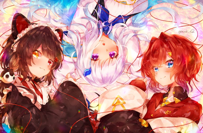lize helesta, ange katrina, and inui toko (nijisanji) drawn by mizuki_fua