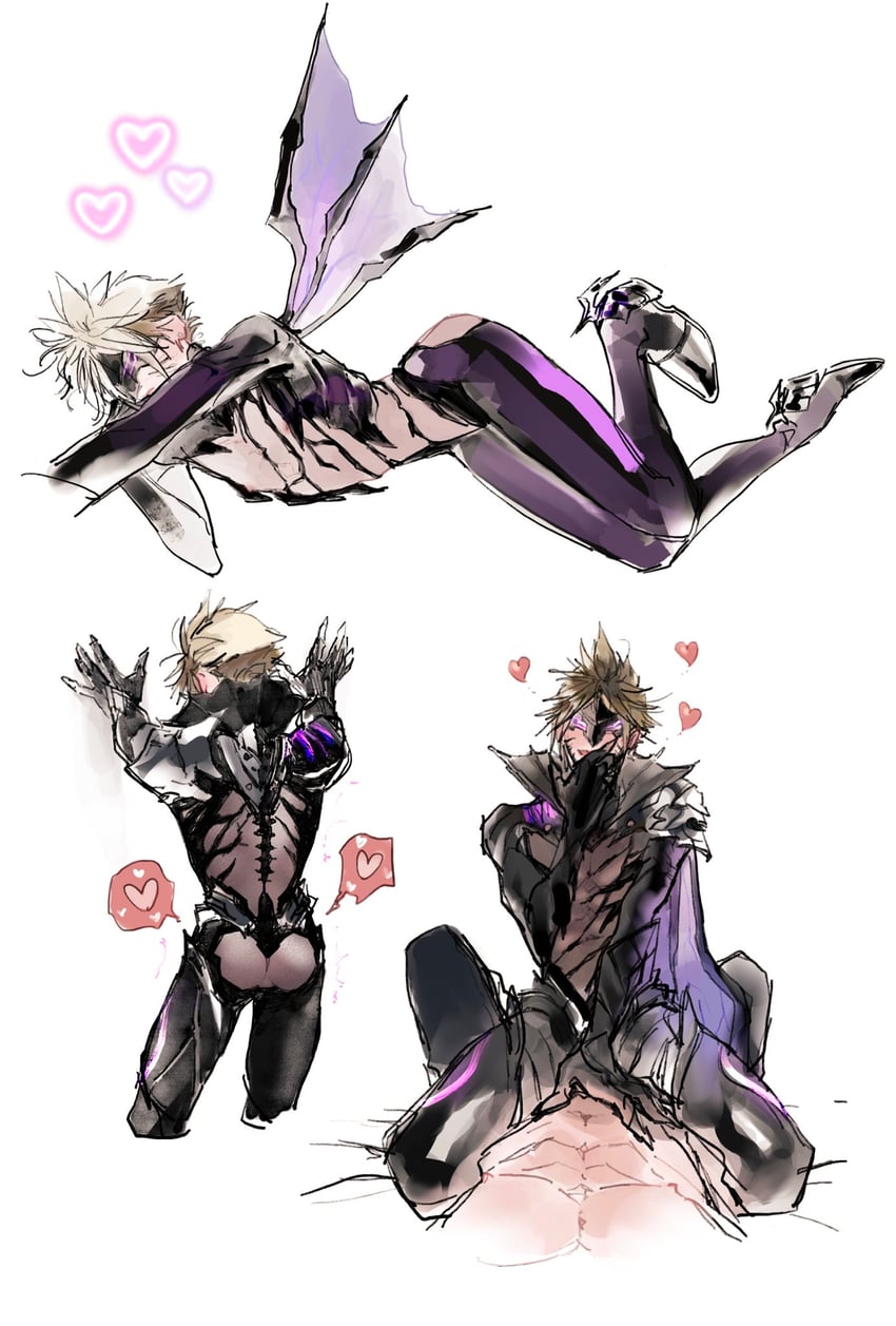 cloud strife (final fantasy and 2 more) drawn by makotonishinsha