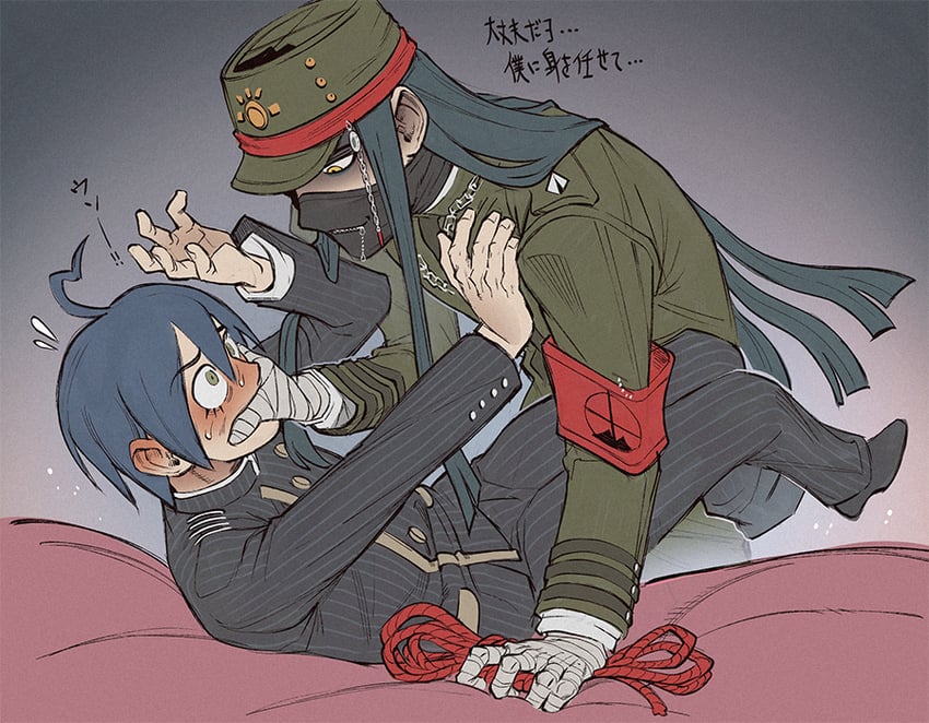 saihara shuichi and shinguji korekiyo (danganronpa and 1 more) drawn by motojima_hakka