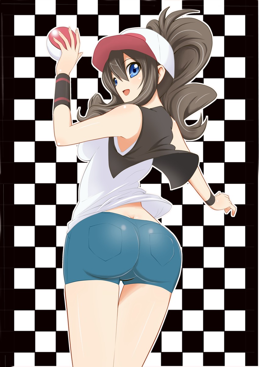 hilda (pokemon and 1 more) drawn by nanakusa_amane