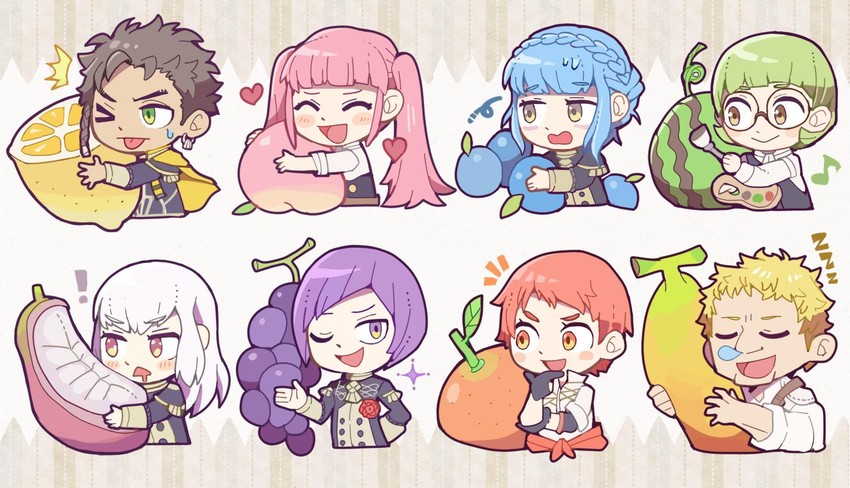 hilda valentine goneril, lysithea von ordelia, marianne von edmund, claude von riegan, leonie pinelli, and 3 more (fire emblem and 1 more) drawn by teijiro