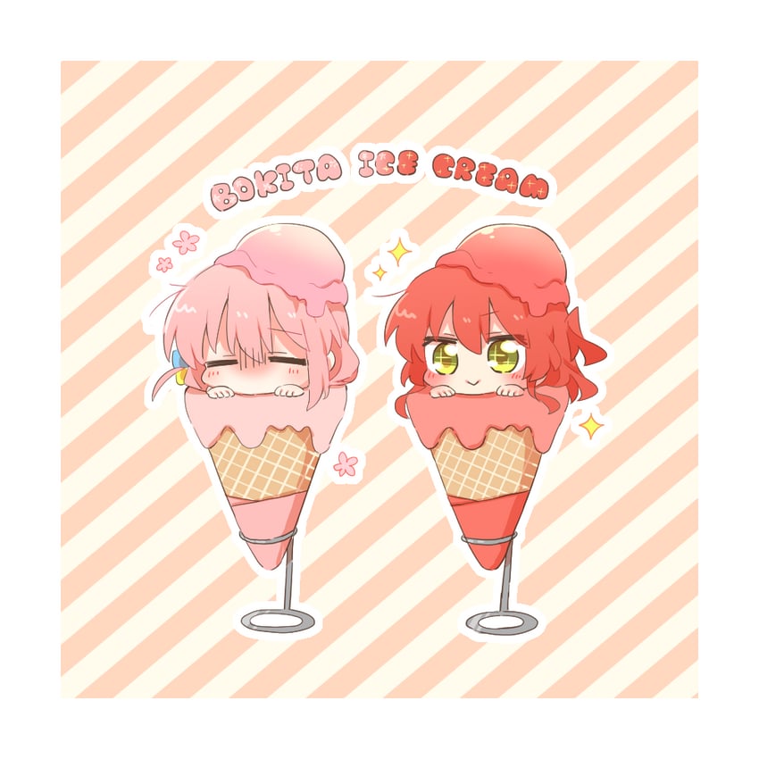 gotoh hitori and kita ikuyo (bocchi the rock!) drawn by rebecca_(keinelove)