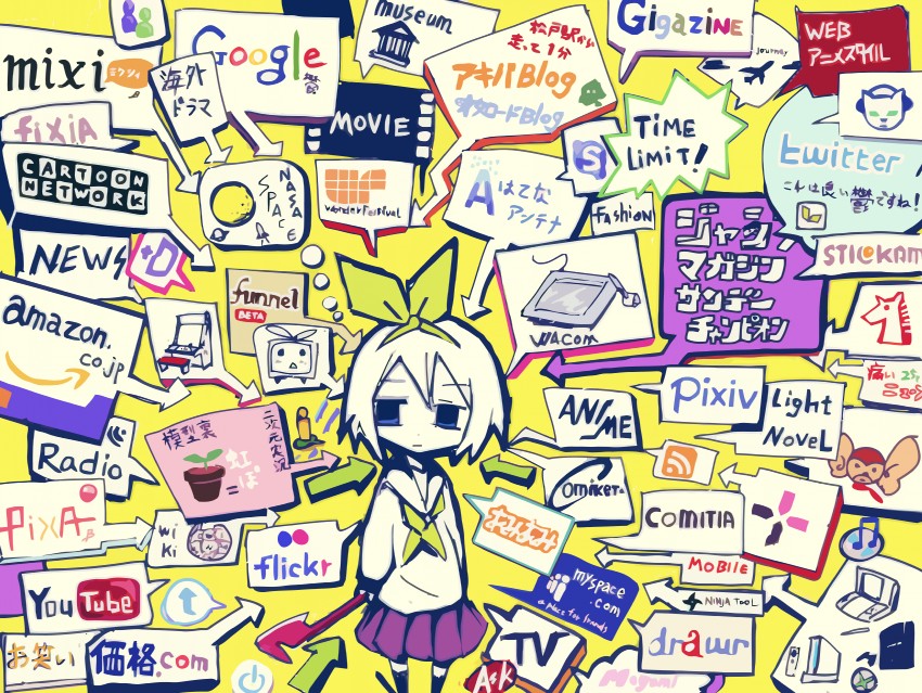 hiiragi tsukasa (lucky star and 16 more) drawn by sne
