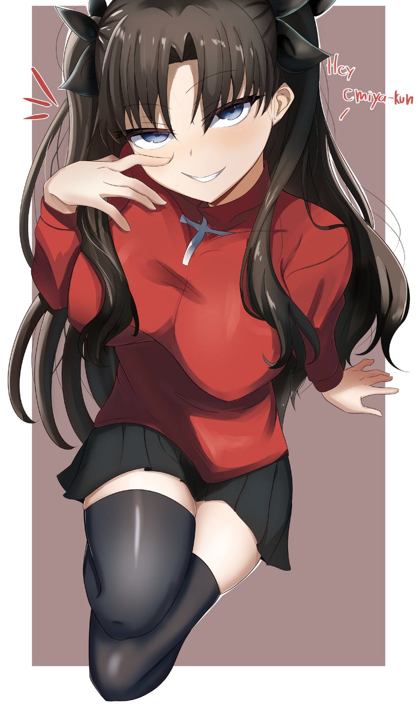 tohsaka rin (fate and 1 more) drawn by shokobr