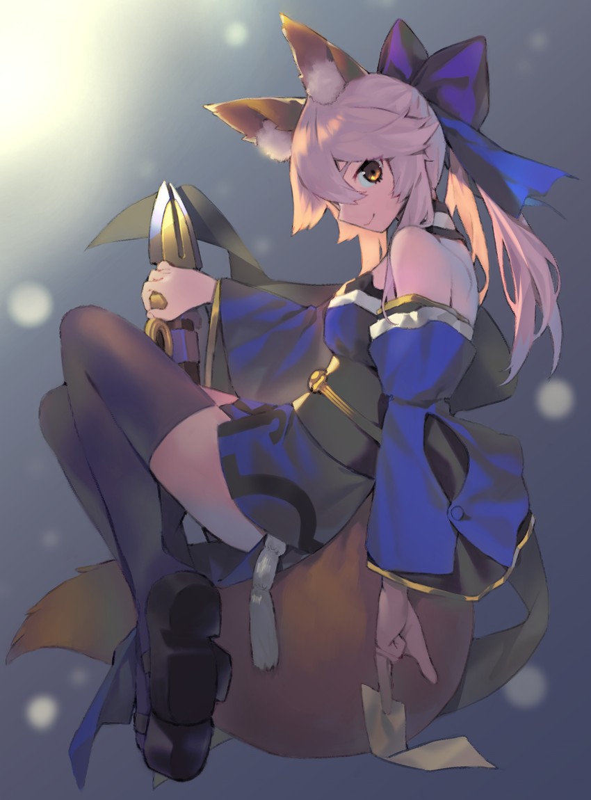 tamamo and tamamo no mae (fate and 3 more) drawn by kaerude123