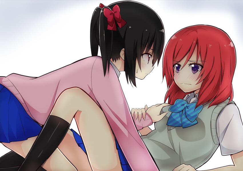 nishikino maki and yazawa nico (love live! and 1 more) drawn by nanakusa_amane
