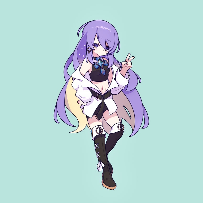 moona hoshinova (hololive and 1 more) drawn by cross_(vgne4542)