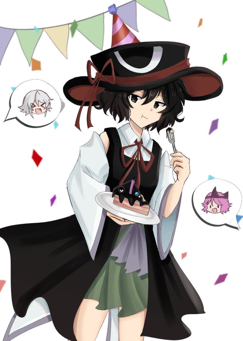 enraku tsubakura, houlen yabusame, and shion (len'en) drawn by temshi
