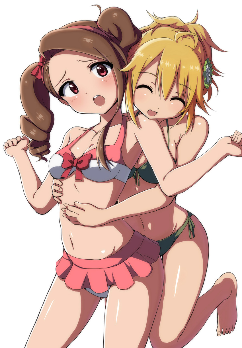 hoshii miki and minase iori (idolmaster) drawn by rariemonn