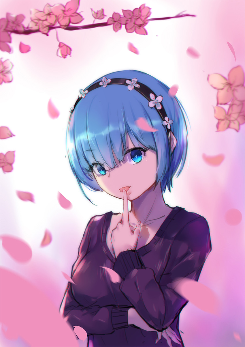 rem (re:zero kara hajimeru isekai seikatsu) drawn by wujia_xiaozi