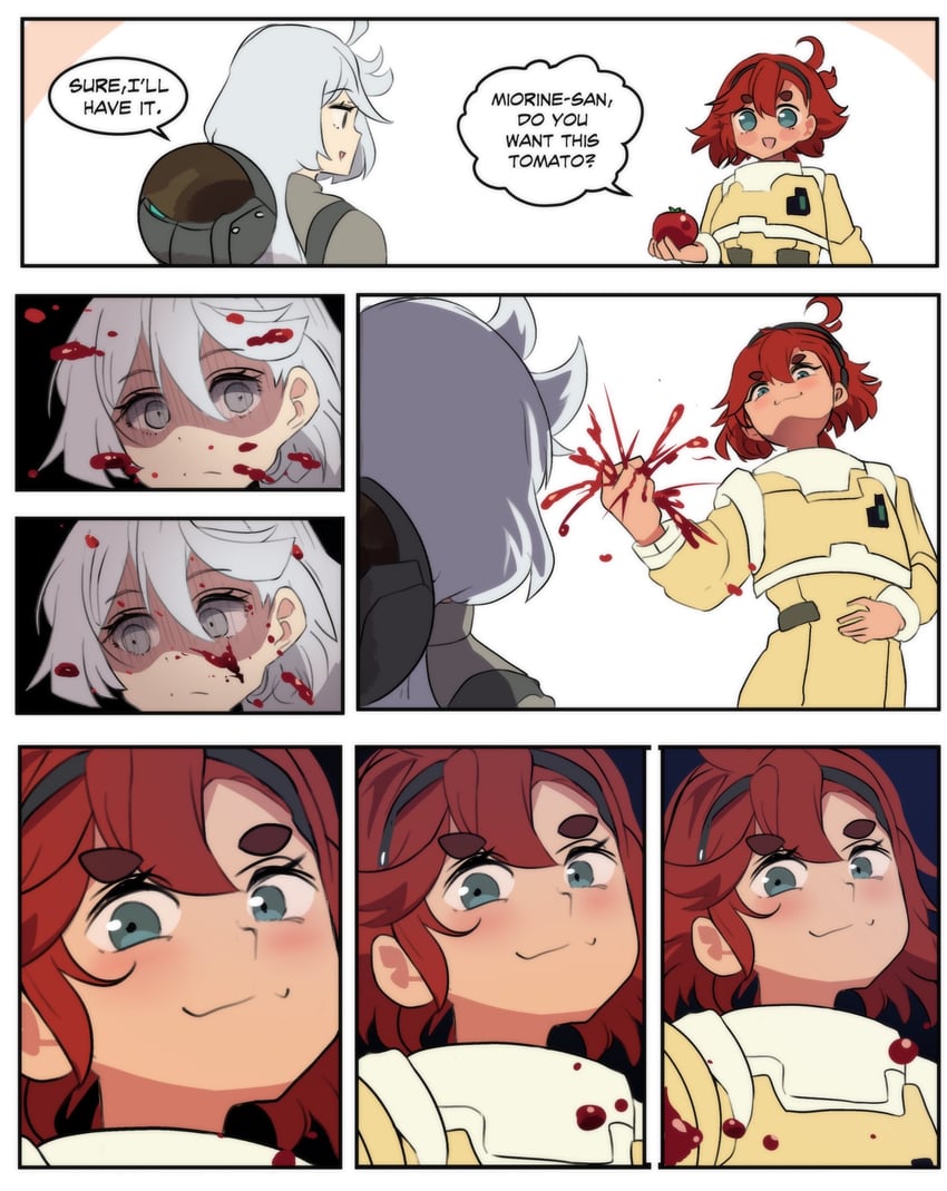 suletta mercury and miorine rembran (gundam and 1 more) drawn by hinghoi