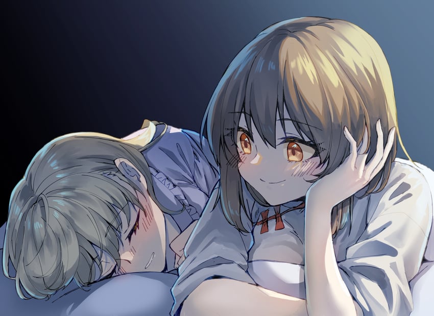 usami renko and maribel hearn (touhou) drawn by kinese_(katasutorohu)