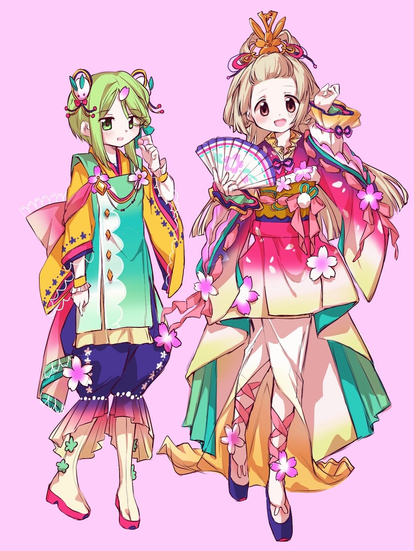miyabi shigure and azumi hagumu (mahou shoujo madoka magica and 1 more) drawn by yumiao79