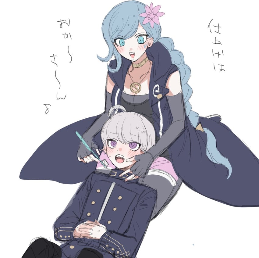 yuma kokohead and fubuki clockford (master detective archives: rain code) drawn by parimi_(tobari)