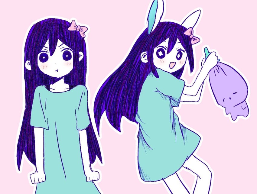 aubrey and mr. plantegg (omori) drawn by migimiya_yoru