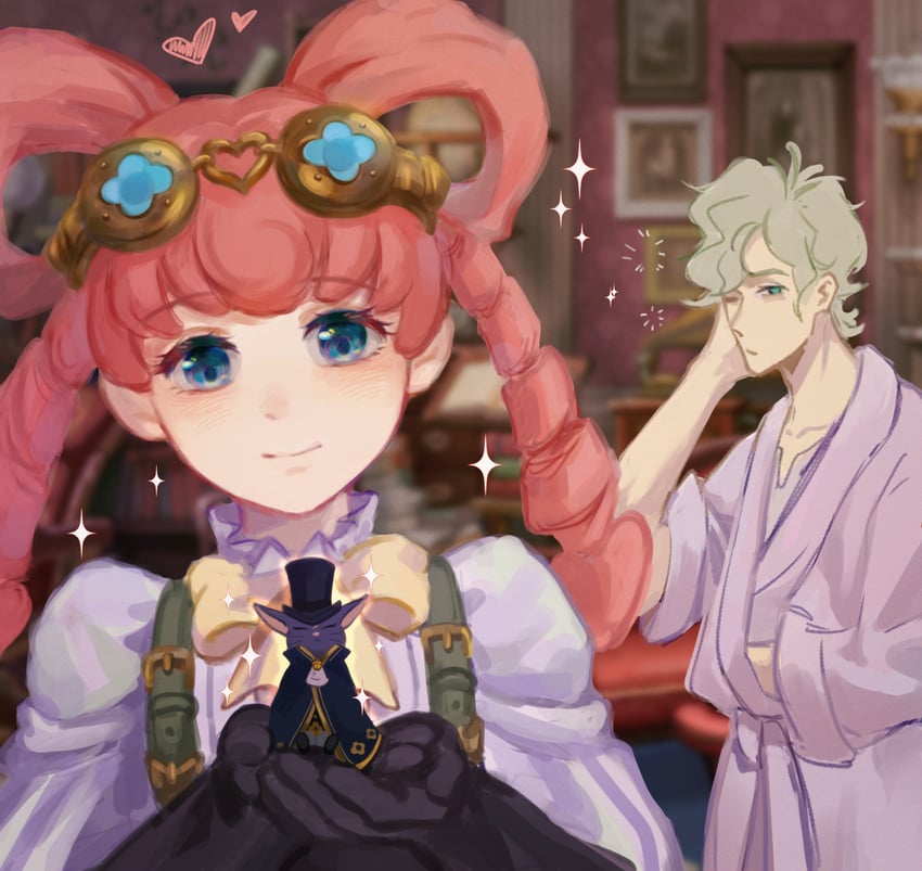 barok van zieks, herlock sholmes, and iris wilson (ace attorney and 1 more) drawn by kaze_(yznyttdgs)