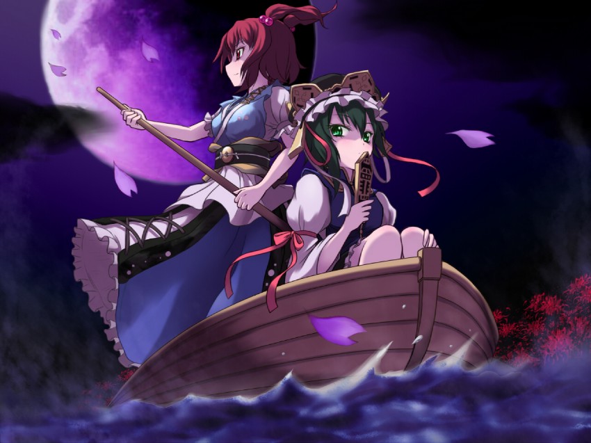 shiki eiki and onozuka komachi (touhou) drawn by uruu_gekka
