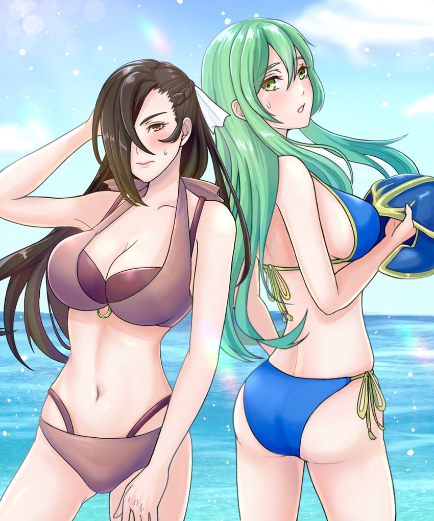 kagero and nephenee (fire emblem and 2 more) drawn by kousetu0506