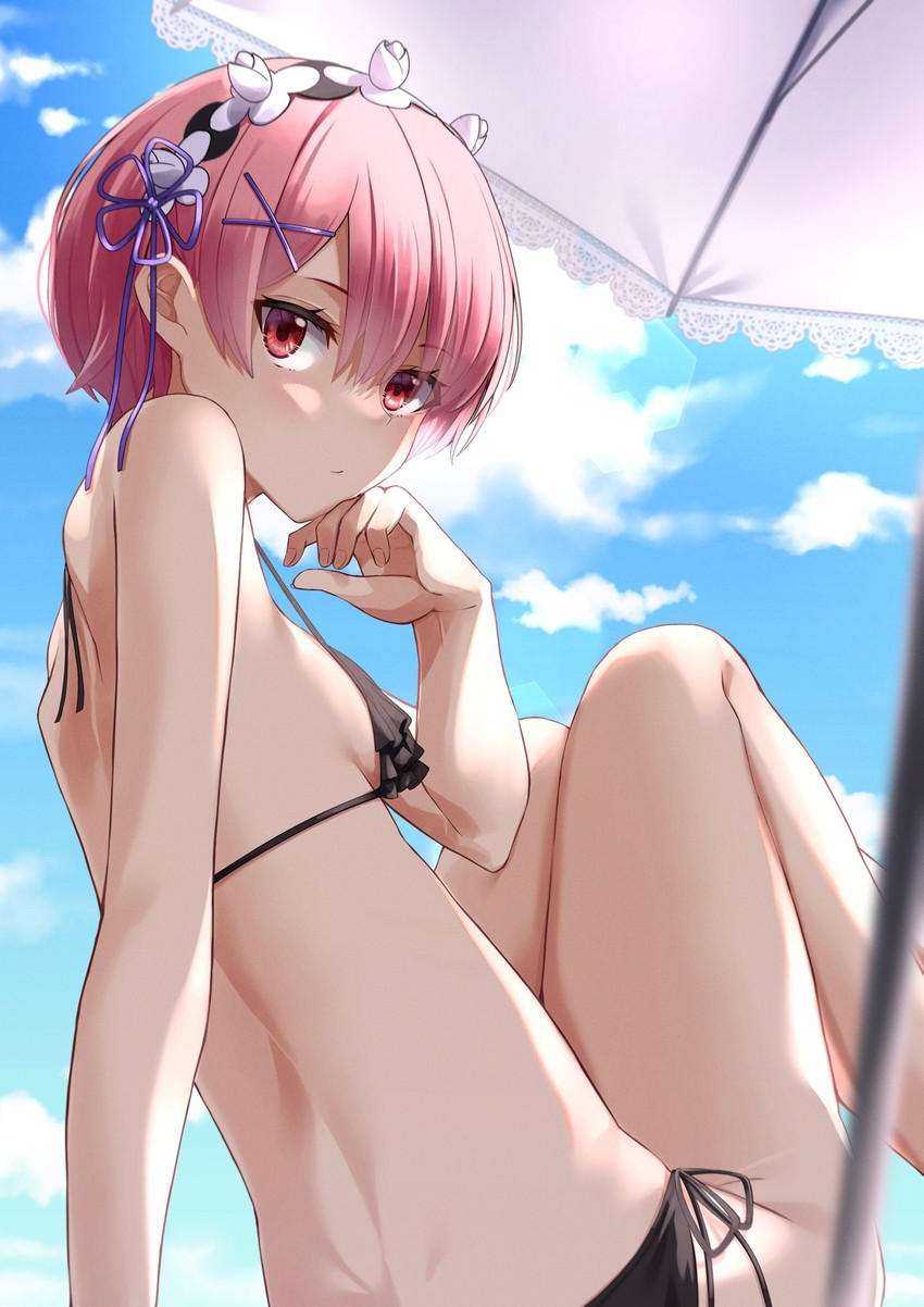 ram (re:zero kara hajimeru isekai seikatsu) drawn by nagio_(kiona)