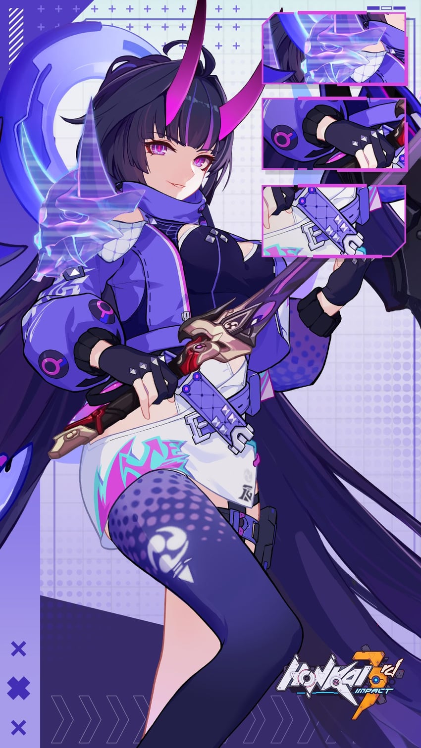 raiden mei (honkai and 1 more)