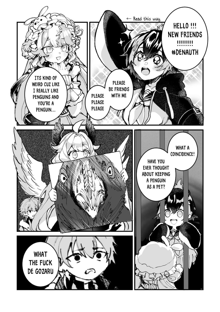 enna alouette, petra gurin, twisty amanozako, and ryoma barrenwort (nijisanji and 1 more) drawn by jin_(pineeeapple)