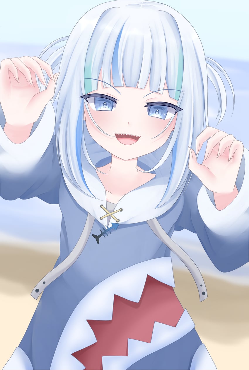 gawr gura (hololive and 1 more) drawn by yasura1158