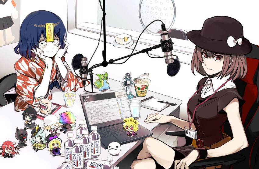 kirisame marisa, komeiji koishi, koakuma, usami renko, maribel hearn, and 15 more (touhou and 6 more) drawn by gesuto_(nicoseiga115785837)
