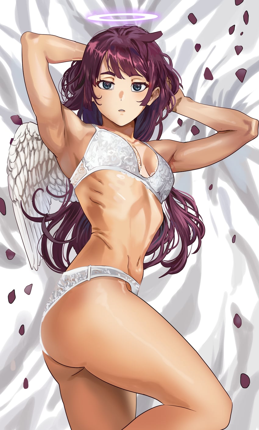 senjougahara hitagi (monogatari) drawn by firstdayiyui