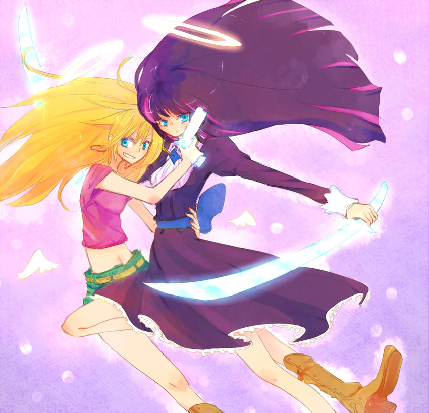 stocking and panty (panty & stocking with garterbelt) drawn by sou_(tuhut)