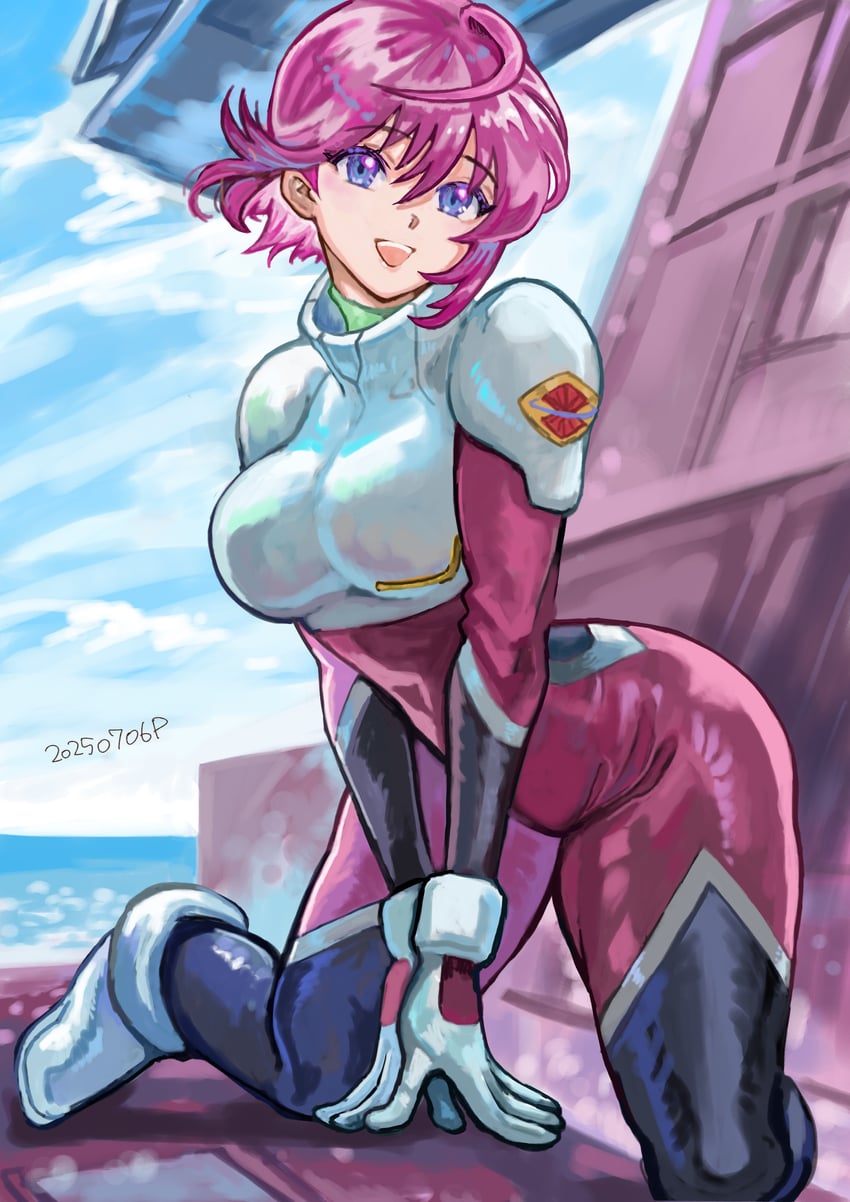 lunamaria hawke (gundam and 2 more) drawn by okrdisk2000