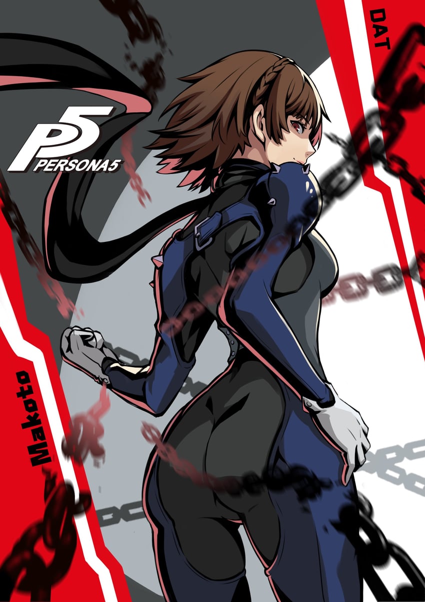 niijima makoto and queen (persona and 1 more) drawn by da-cart