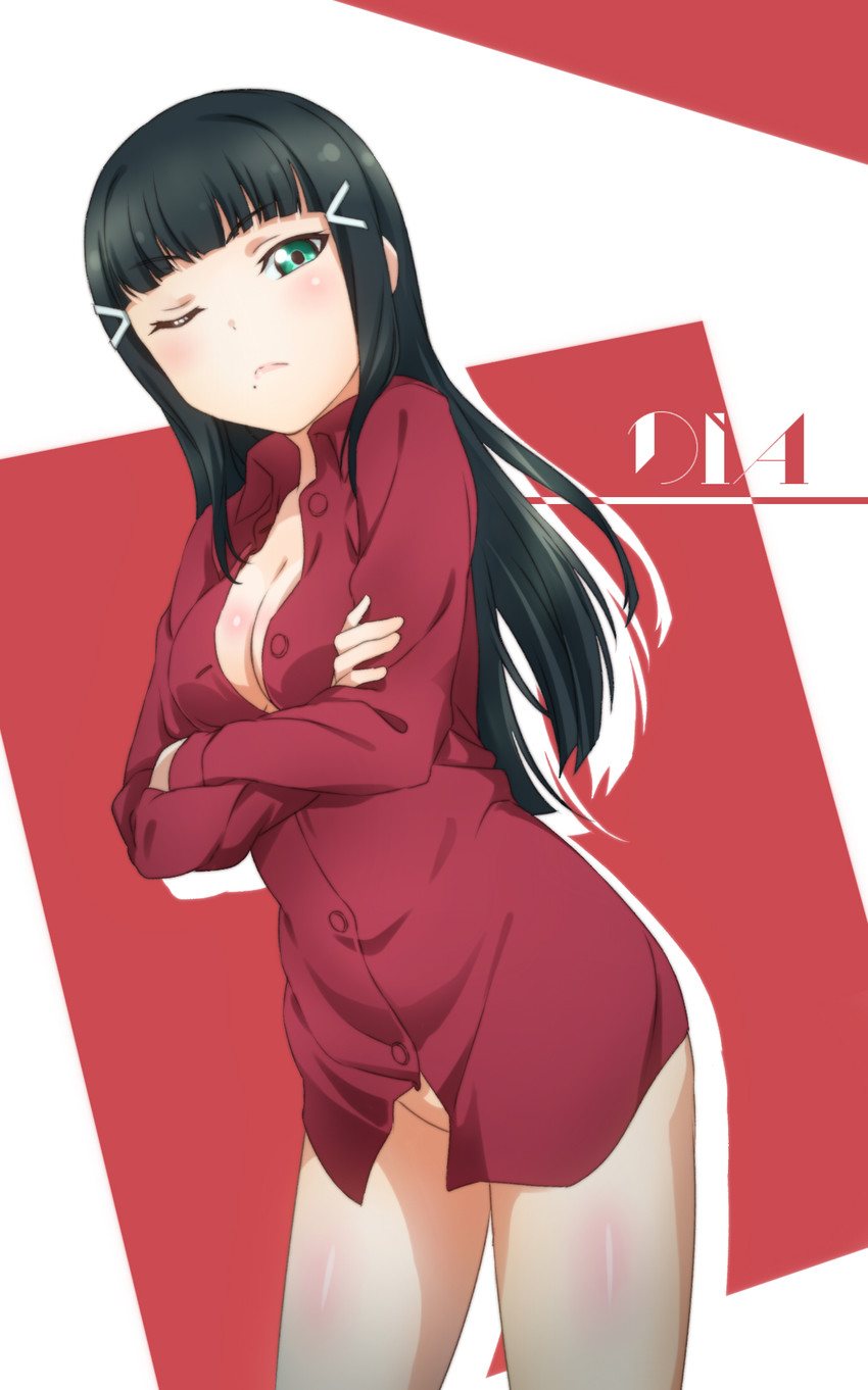 kurosawa dia (love live! and 1 more) drawn by surfing_orange