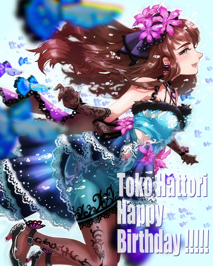 hattori toko (idolmaster and 2 more) drawn by pon_(ponymmtknsk)