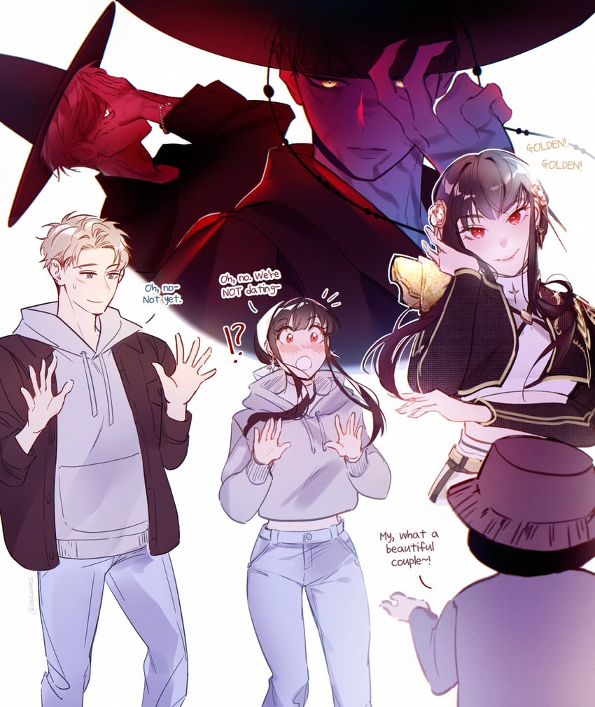 yor briar and twilight (spy x family and 1 more) drawn by ideksams