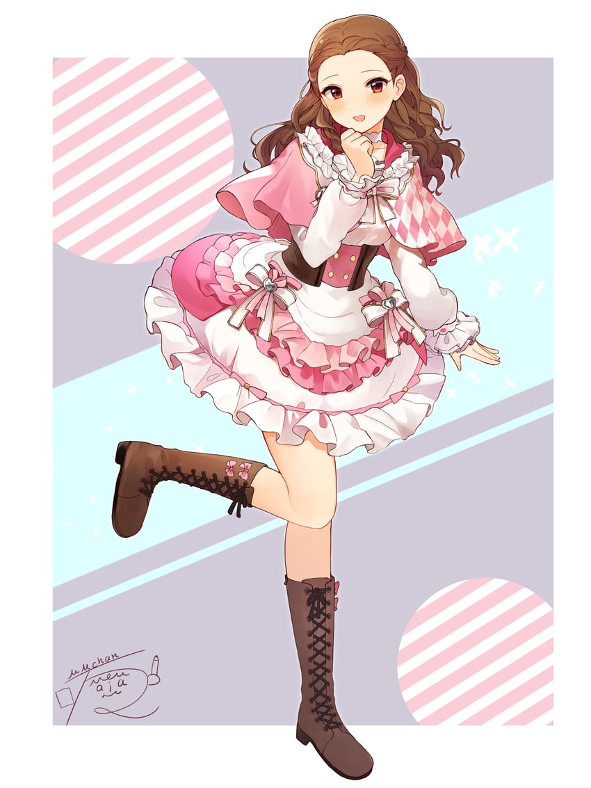seki hiromi (idolmaster and 2 more) drawn by mmmakaron888