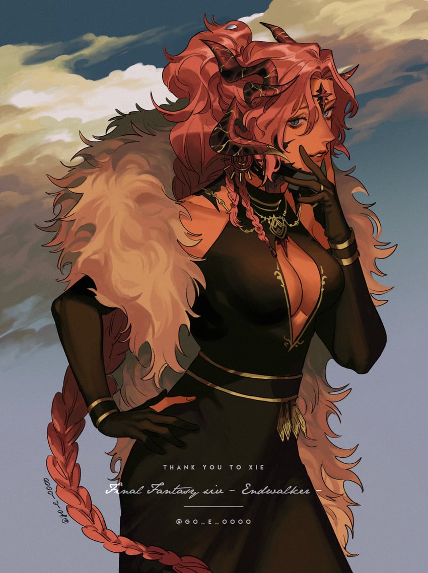 warrior of light (original and 2 more) drawn by go_e_0000
