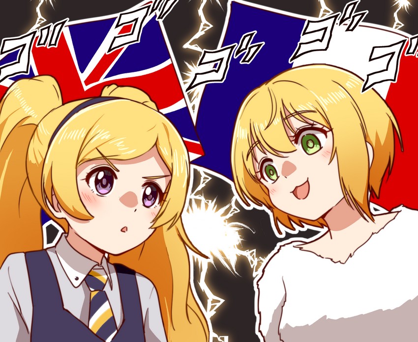 miyamoto frederica and emily stewart (idolmaster and 3 more) drawn by takiki