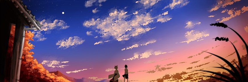 shameimaru aya and inubashiri momiji (touhou) drawn by seu_kaname