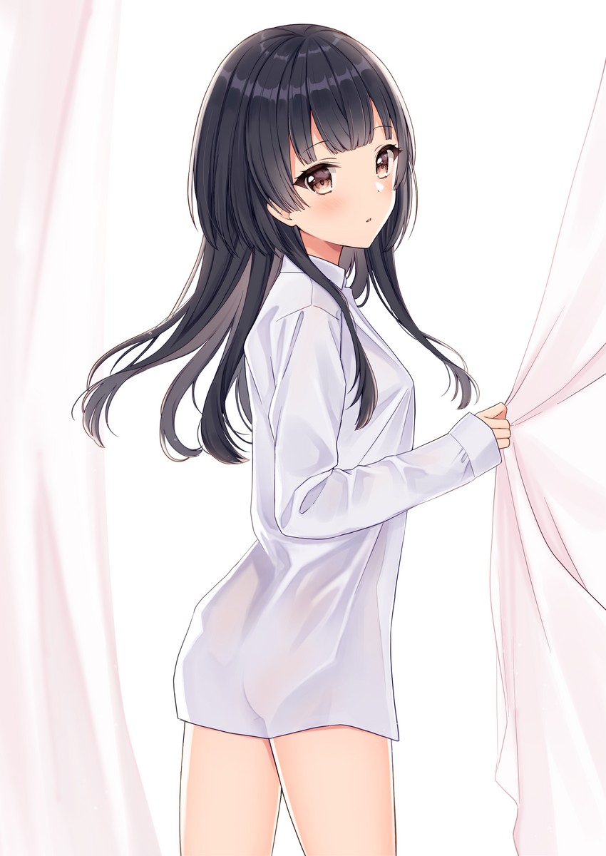 mayuzumi fuyuko (idolmaster and 1 more) drawn by mochiko_(uyu_omochi)
