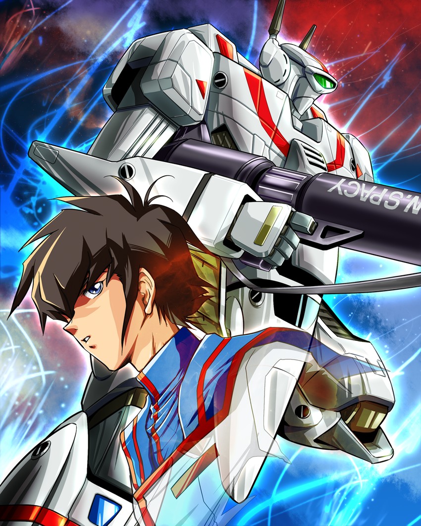 vf-1, ichijou hikaru, and vf-1j (macross and 1 more) drawn by ashi_ura