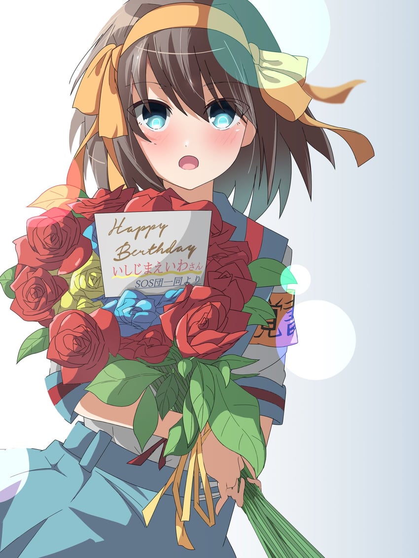 suzumiya haruhi (suzumiya haruhi no yuuutsu) drawn by rai_iceblast