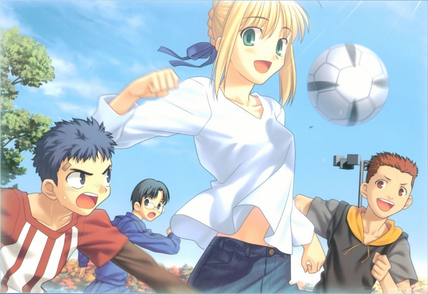 artoria pendragon and saber (fate and 2 more) drawn by takeuchi_takashi