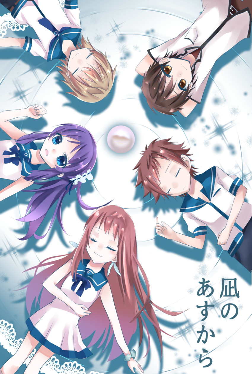 hiradaira chisaki, mukaido manaka, kihara tsumugu, isaki kaname, and sakishima hikari (nagi no asukara) drawn by sakura_yuto