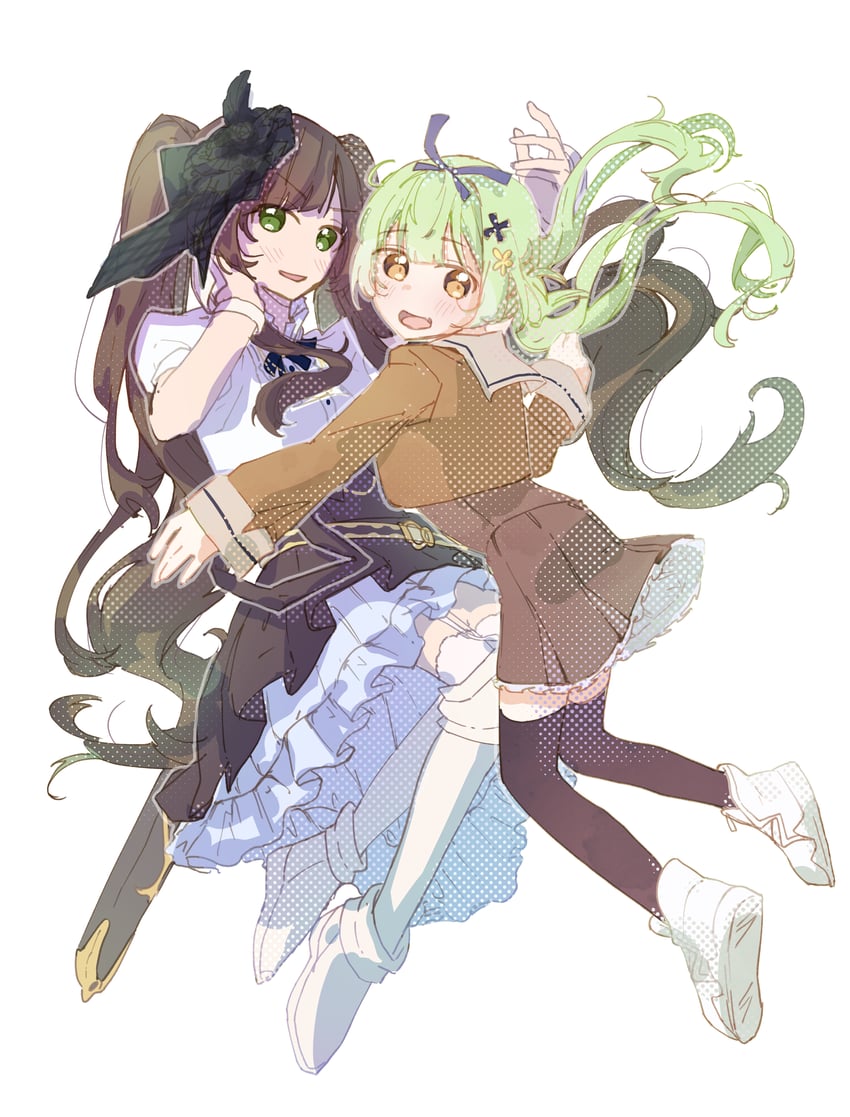 kamigoori marimo and ueda imari (assault lily) drawn by jiropi