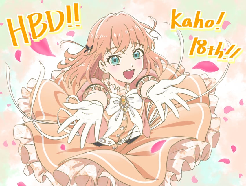 hinoshita kaho (love live! and 1 more) drawn by hagisiri_kuma