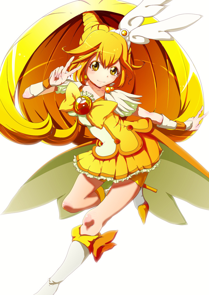 kise yayoi and cure peace (precure and 1 more) drawn by zielgigas