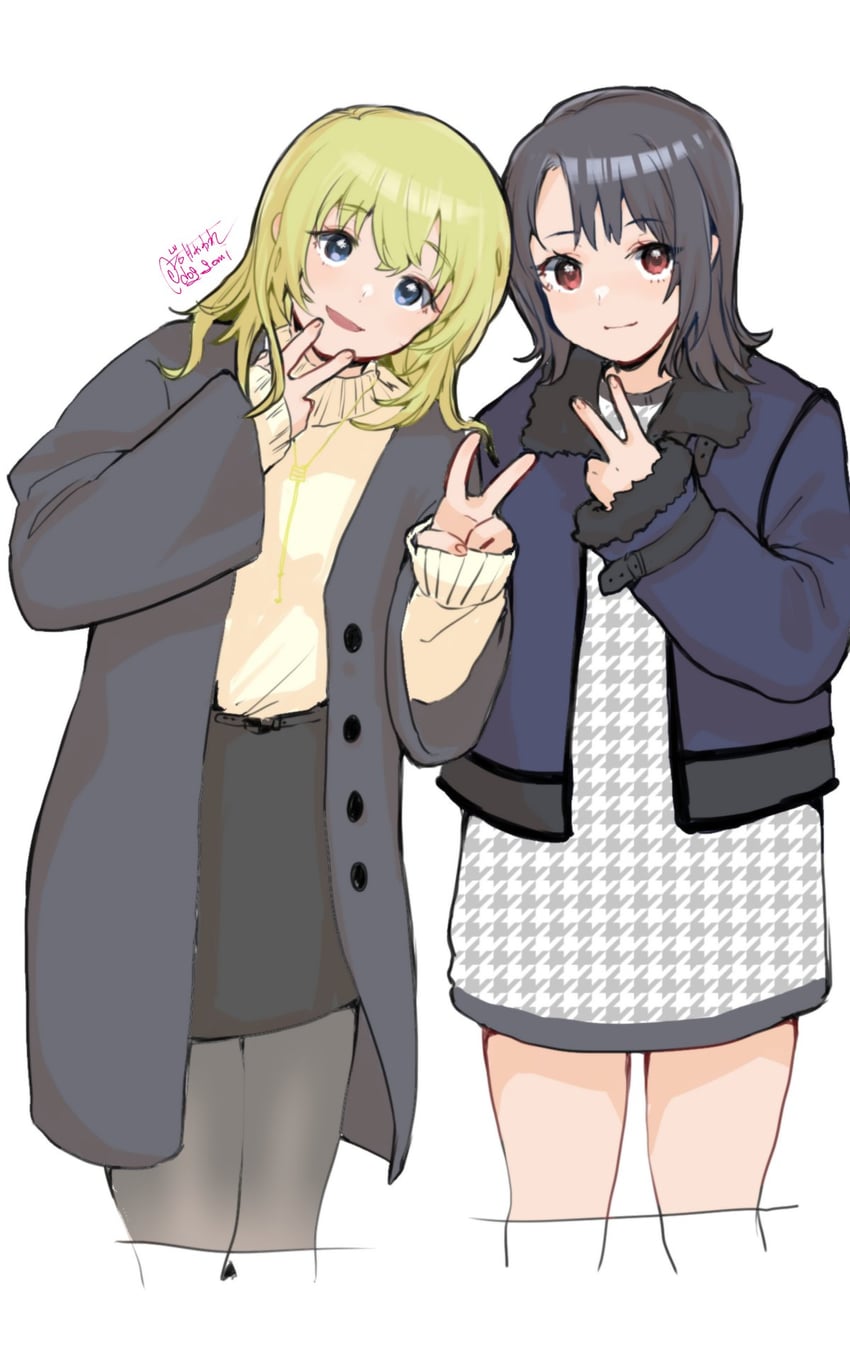 atago and takao (kantai collection) drawn by iwatsuki_aware