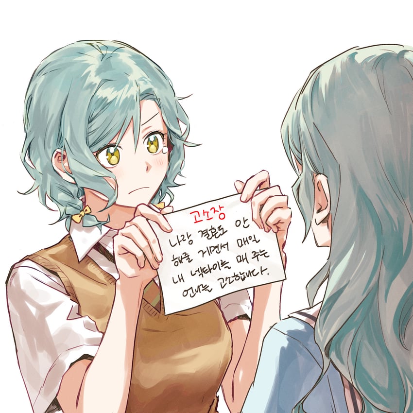 hikawa sayo and hikawa hina (bang dream!) drawn by zihacheol