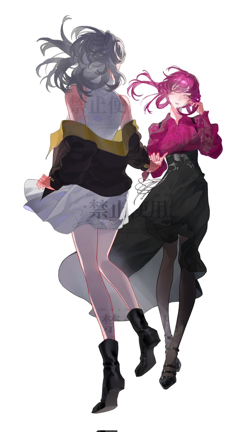 trailblazer, stelle, and kafka (honkai and 1 more) drawn by autrisan