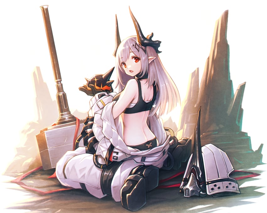 mudrock and originium slug (arknights) drawn by gogatsu_no_renkyuu